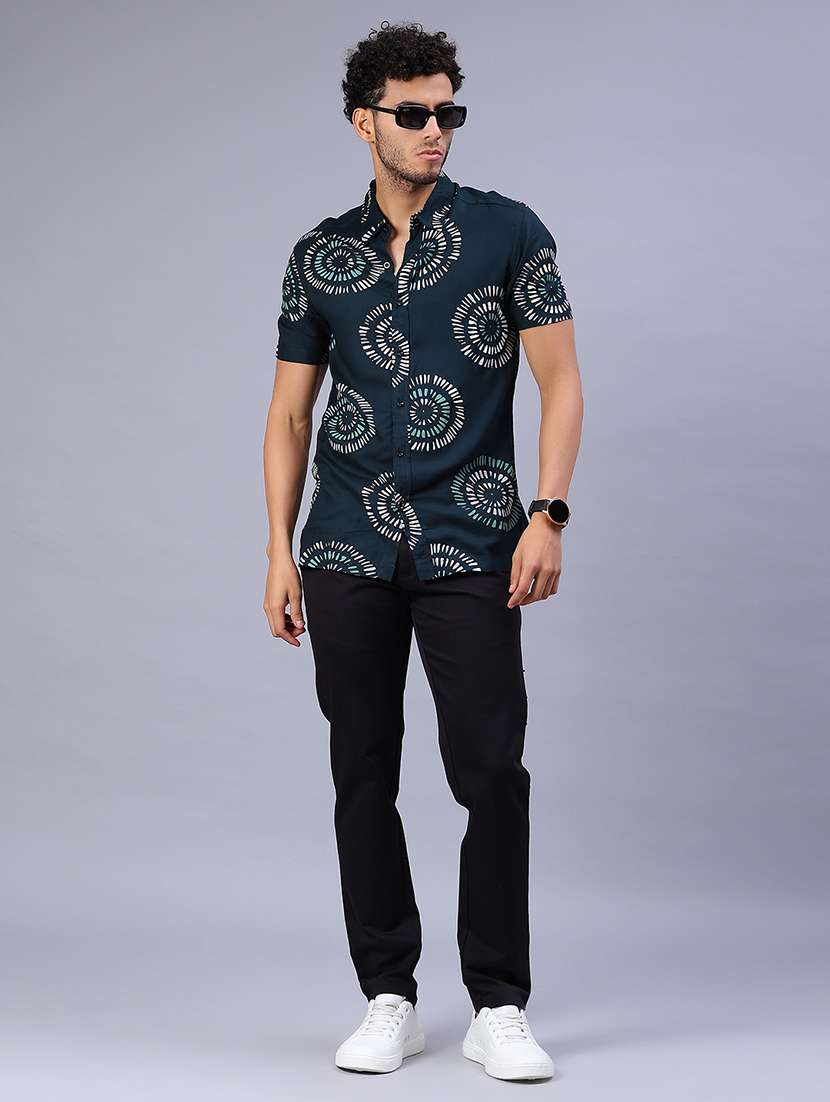 men solid mid rise casual chinos - 21926488 -  Standard Image - 4