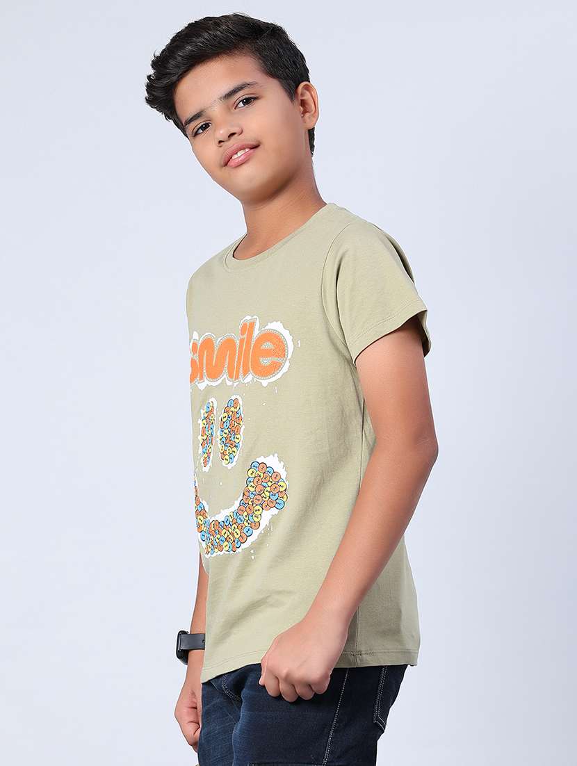boys printed short sleeve regular fit t-shirt - 21926510 -  Standard Image - 1