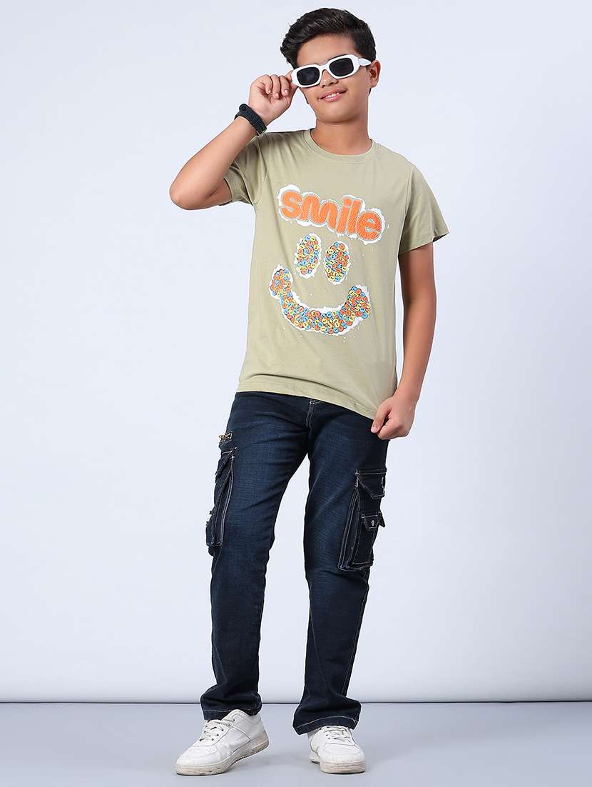 boys printed short sleeve regular fit t-shirt - 21926510 -  Standard Image - 4