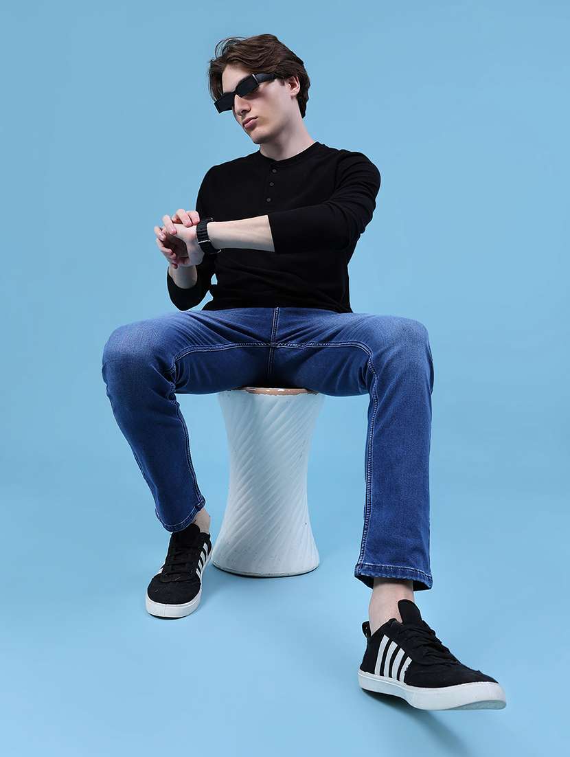 men solid long sleeve regular fit t-shirt - 21926566 -  Standard Image - 4