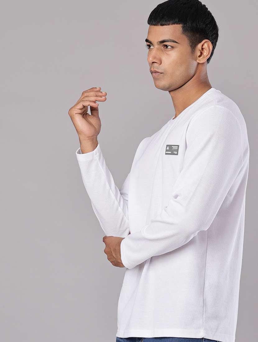 men solid long sleeve regular fit t-shirt - 21926601 -  Standard Image - 1