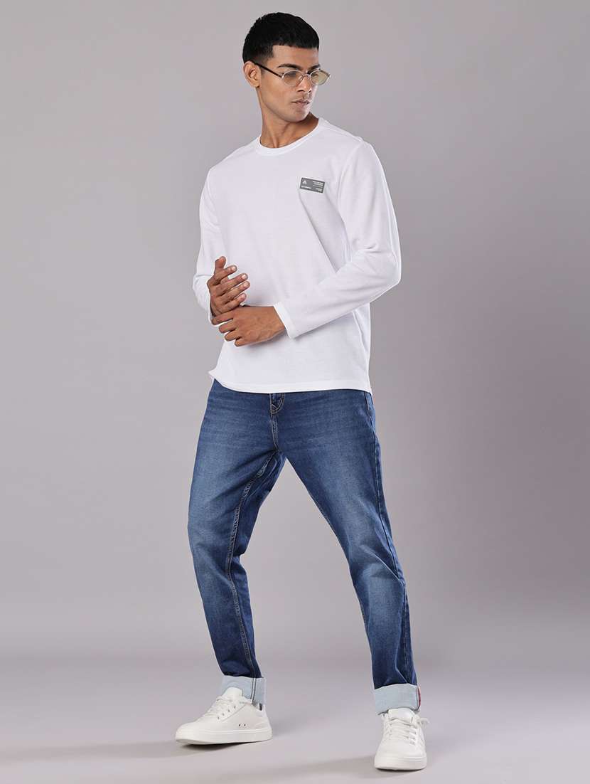 men solid long sleeve regular fit t-shirt - 21926601 - Standard Image - 4