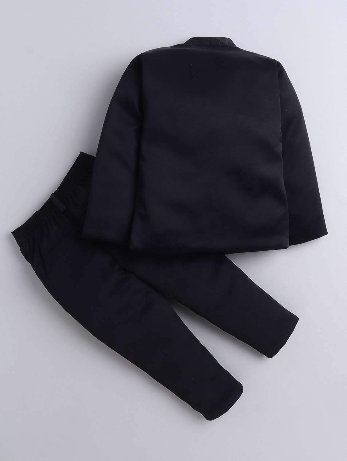 boys solid long sleeve three piece suit set - 21926682 -  Standard Image - 1