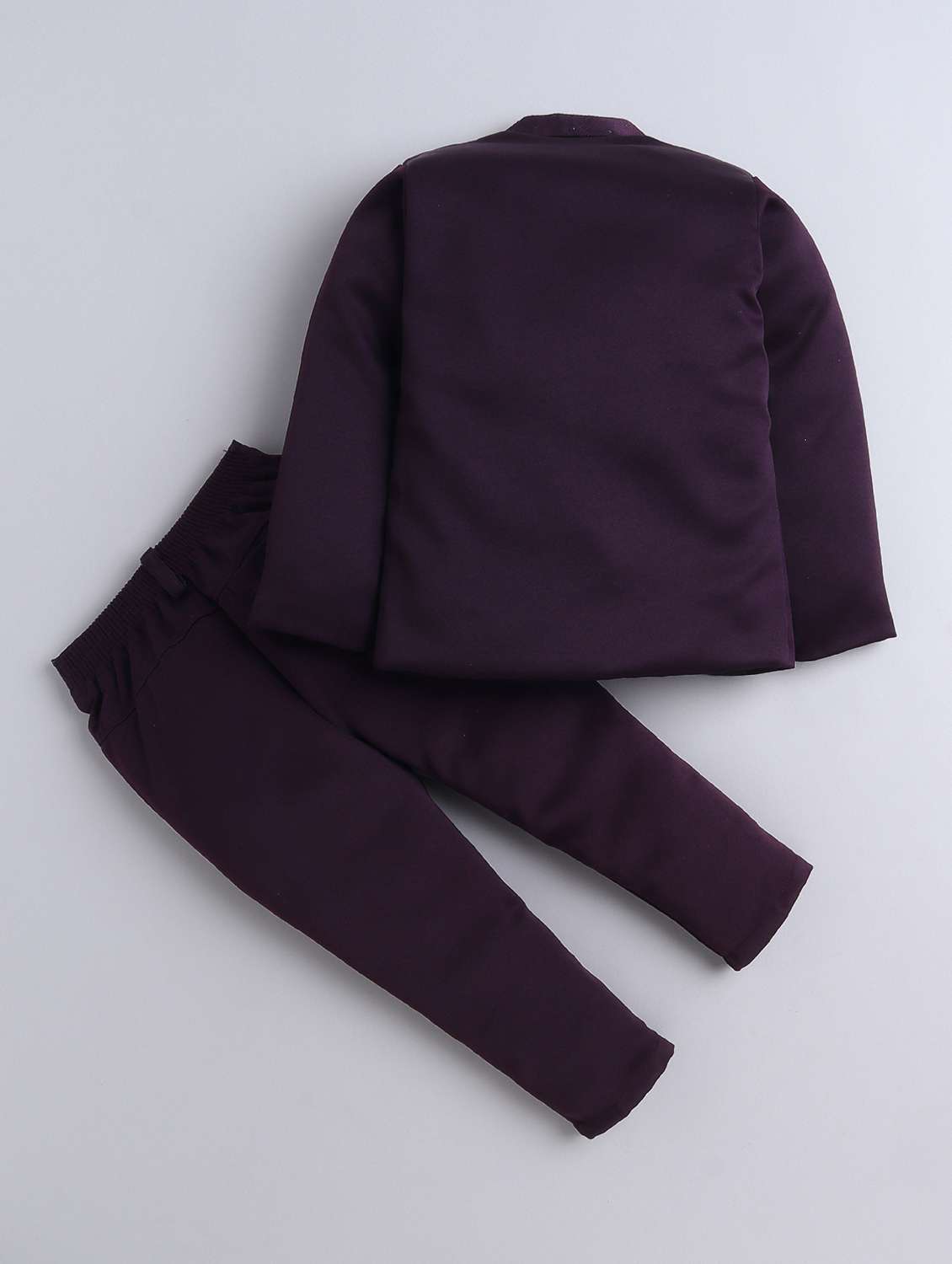 boys solid long sleeve three piece suit set - 21926684 -  Standard Image - 1