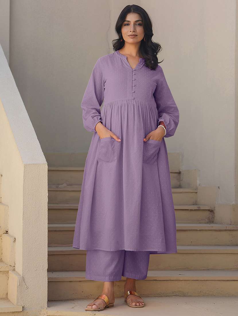 women self design maternity wear kurta palazzo set - 21926830 - Standard Image - 1