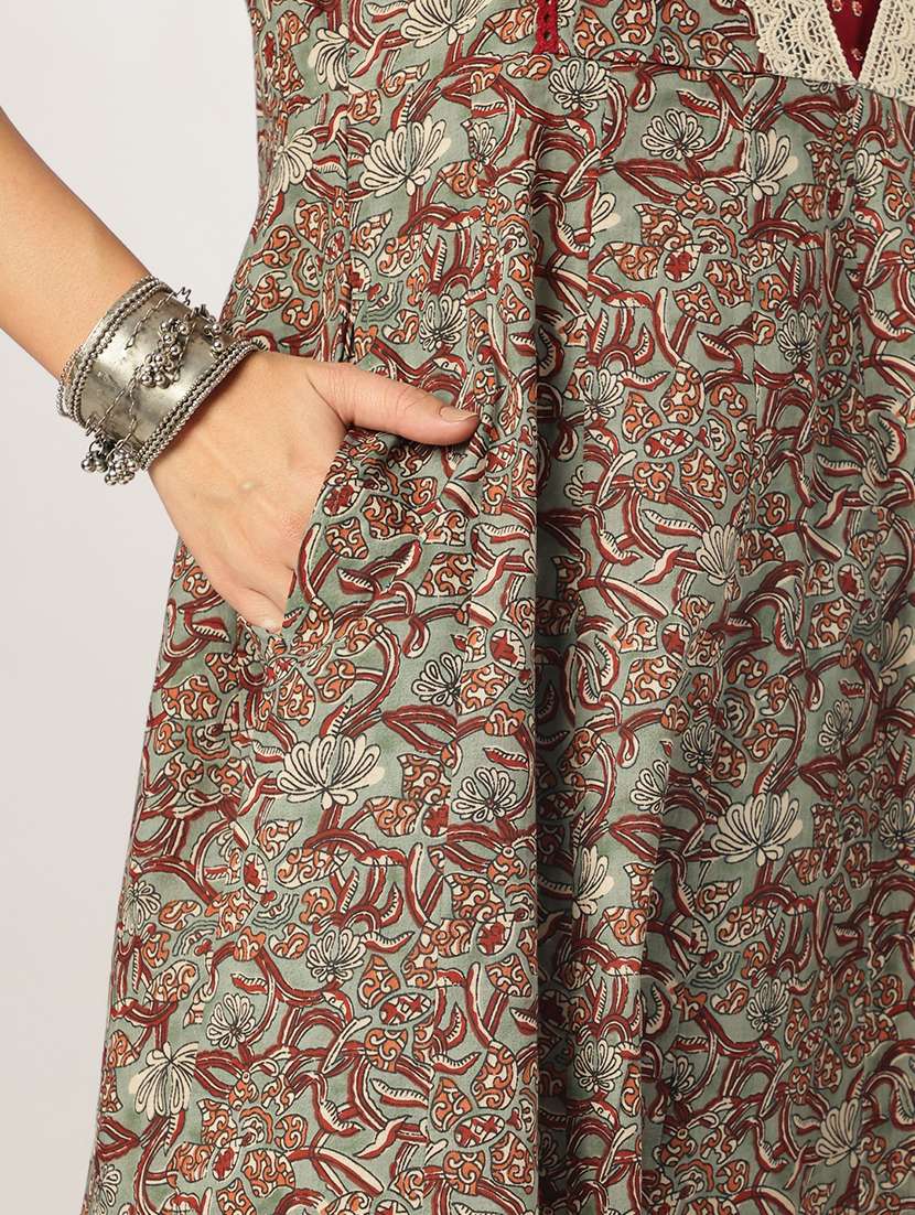 women three quarter sleeve kurta pant with dupatta set - 21926838 -  Standard Image - 6