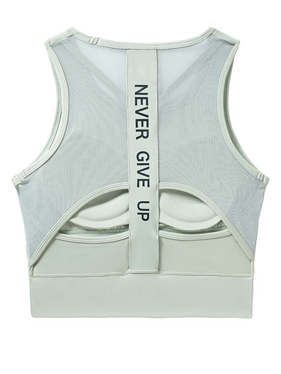 women solid lightly padded sports bra - 21926866 -  Standard Image - 4