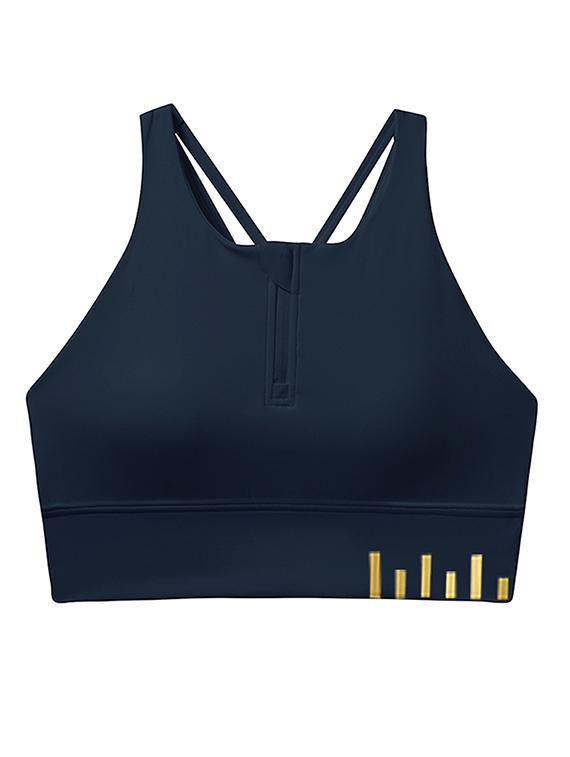 women solid lightly padded sports bra - 21926874 - Standard Image - 4