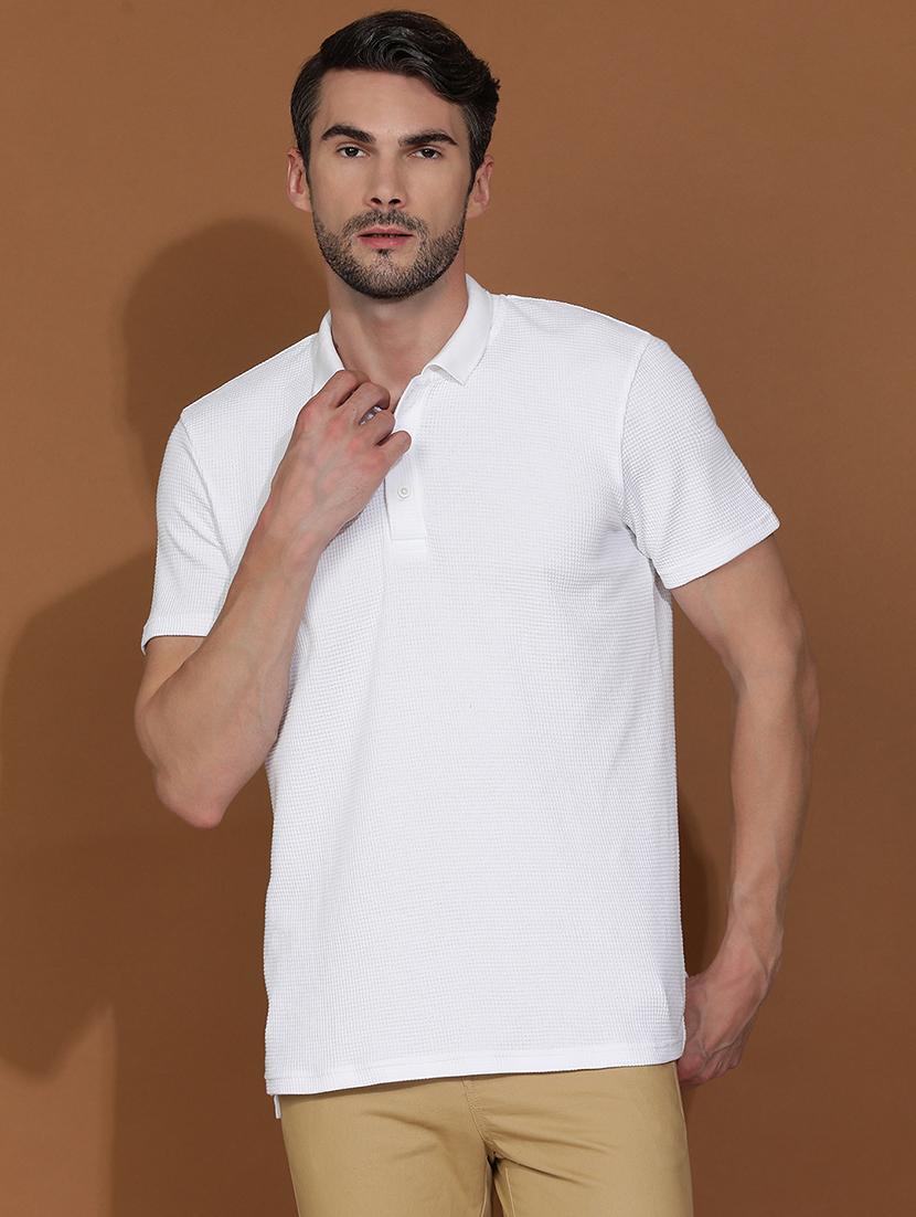 men solid short sleeve regular fit polo t-shirt - 21927827 - Zoom Image - 0