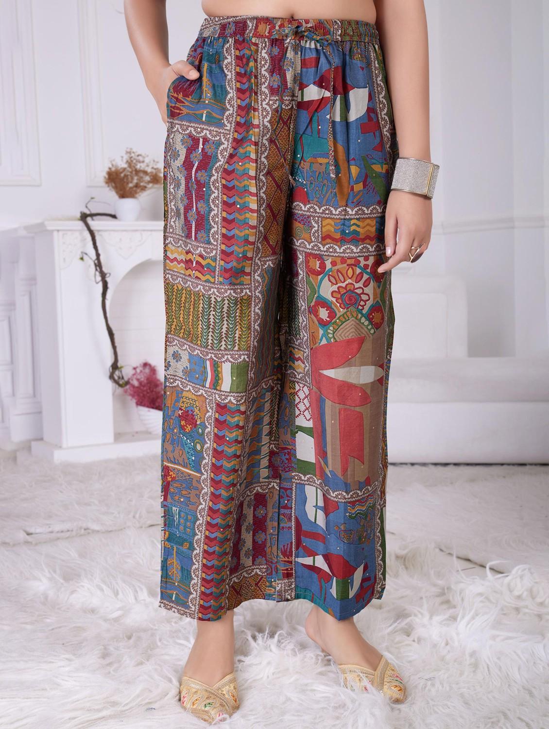 women printed short sleeve shirt & trouser co ord set - 21927944 - Standard Image - 4