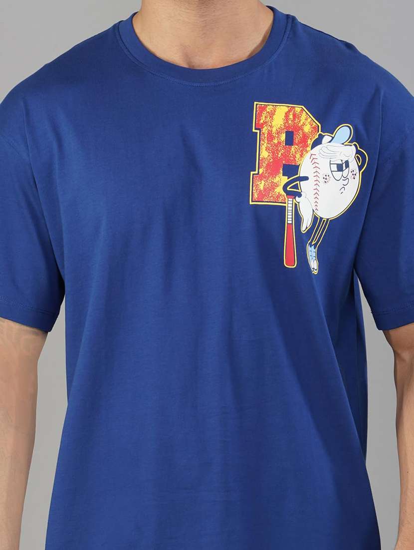 men printed short sleeves loose fit t-shirt - 21928058 -  Standard Image - 4