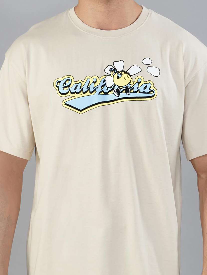 men printed short sleeves loose fit t-shirt - 21928059 -  Standard Image - 4