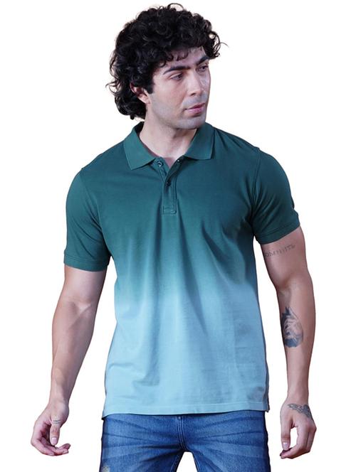 men ombre short sleeve regular fit polo t-shirt - 21928067 -  Standard Image - 0