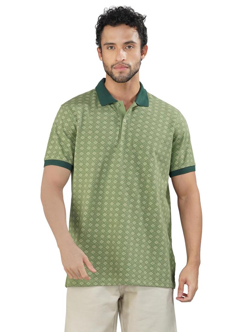men striped short sleeves regular fit polo t-shirt - 21928074 - Zoom Image - 0