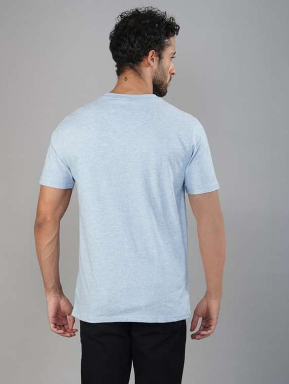 men solid short sleeves regular fit t-shirt - 21928107 -  Standard Image - 4