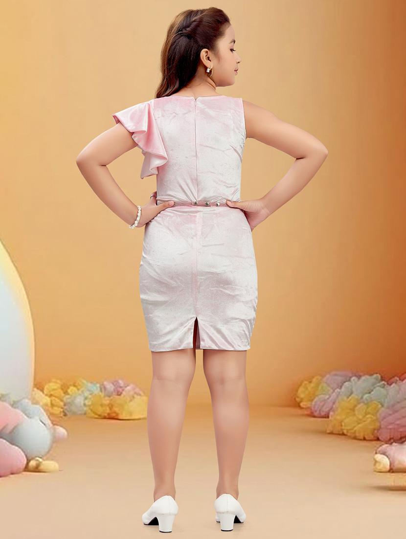 girls solid sleeveless bodycon dress - 21928210 - Standard Image - 4