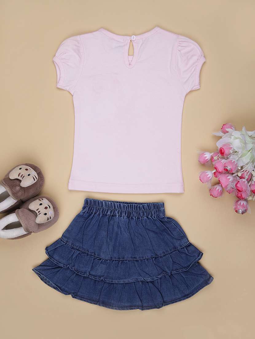 girls printed top and skirt set - 21928279 -  Standard Image - 1