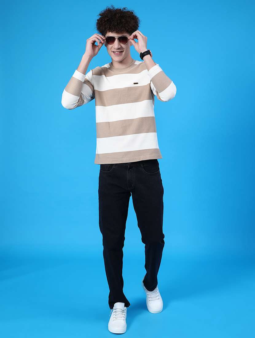 men striped long sleeve regular fit t-shirt - 21928314 -  Standard Image - 4