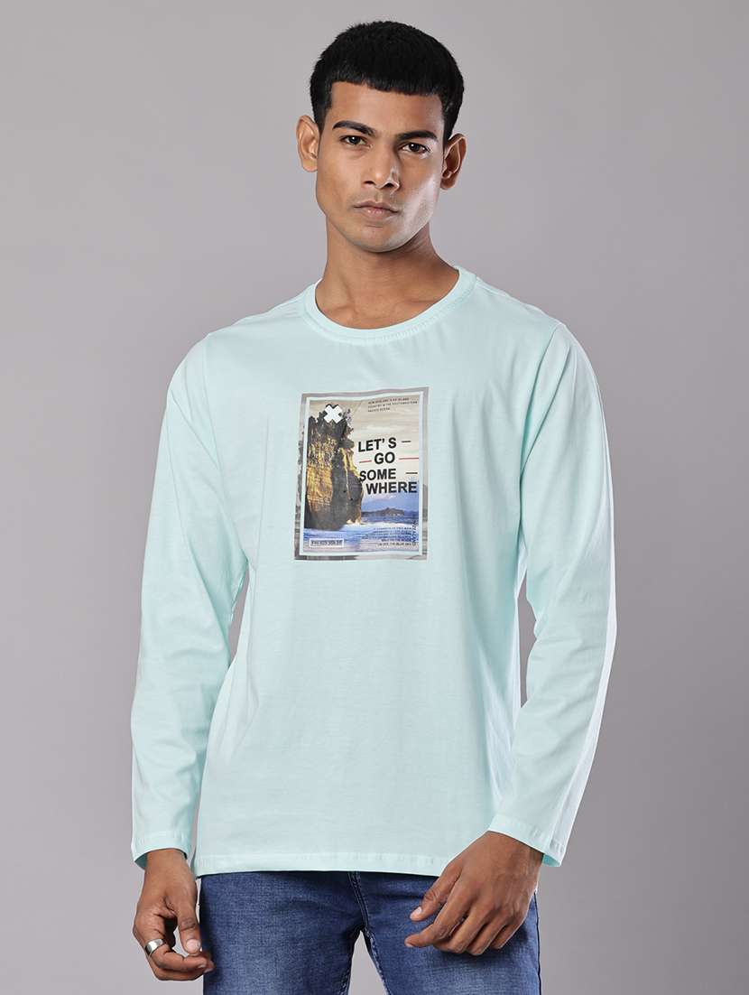 men graphic long sleeve regular fit t-shirt - 21928527 -  Standard Image - 1