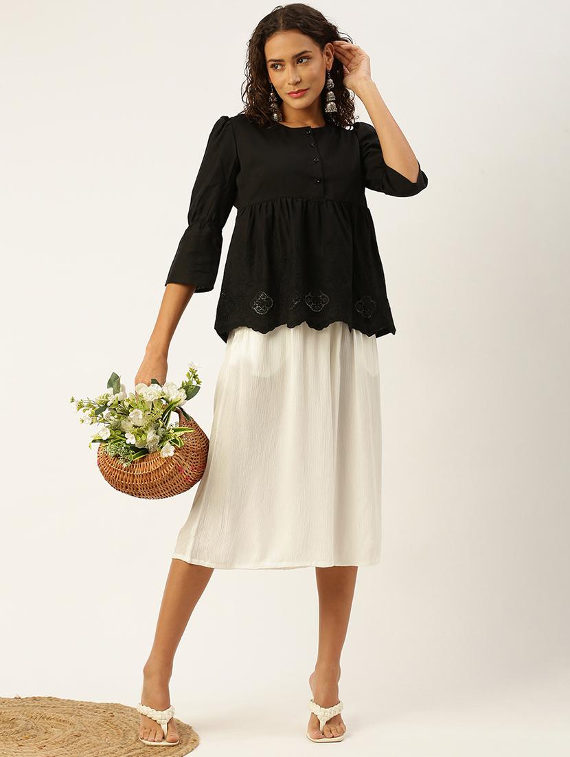 women solid high rise claf length palazzo - 21928568 - Standard Image - 4