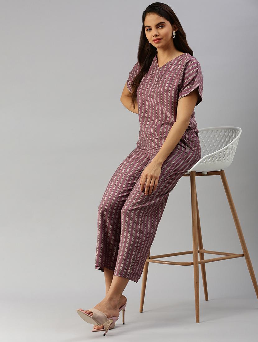 women printed high rise calf length palazzo - 21928577 - Standard Image - 4