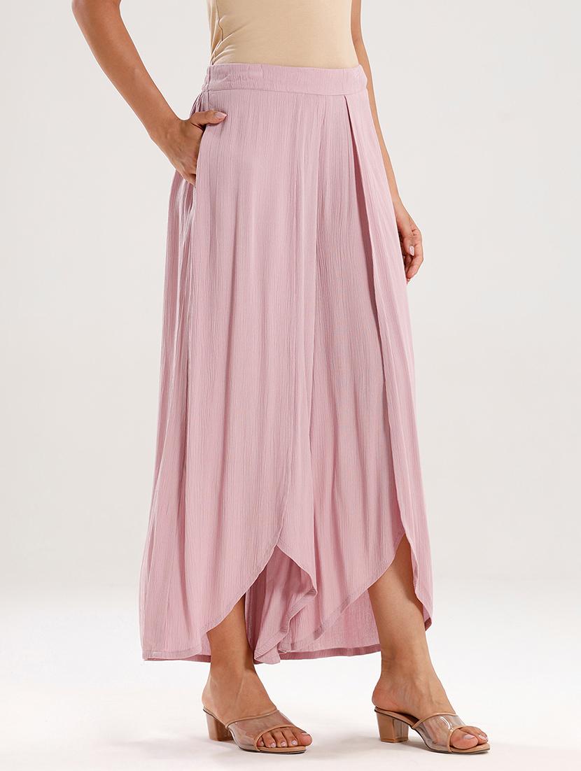 women solid high rise flared palazzo - 21929576 - Standard Image - 1