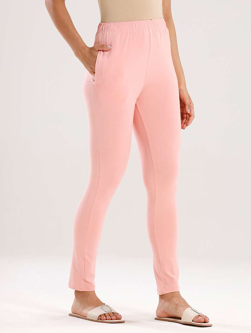 women solid mid rise ankle length legging - 21929584 -  Standard Image - 1