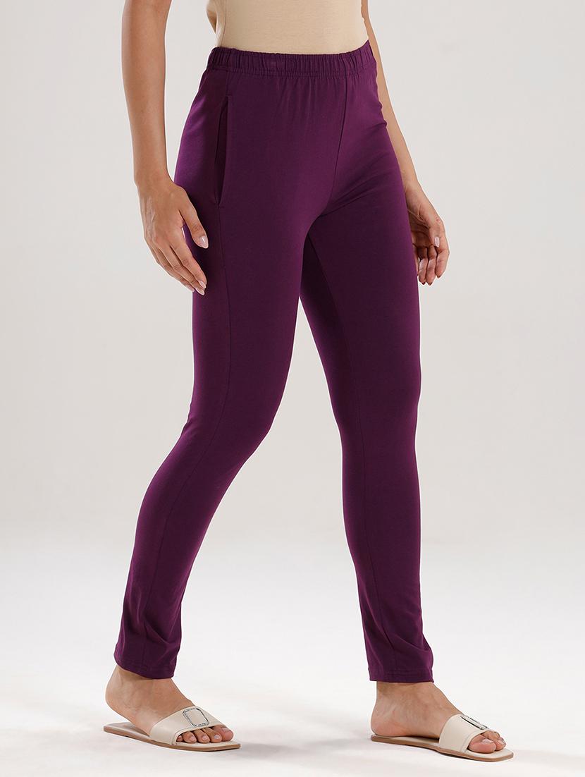 women solid mid rise ankle length legging - 21929585 -  Standard Image - 1