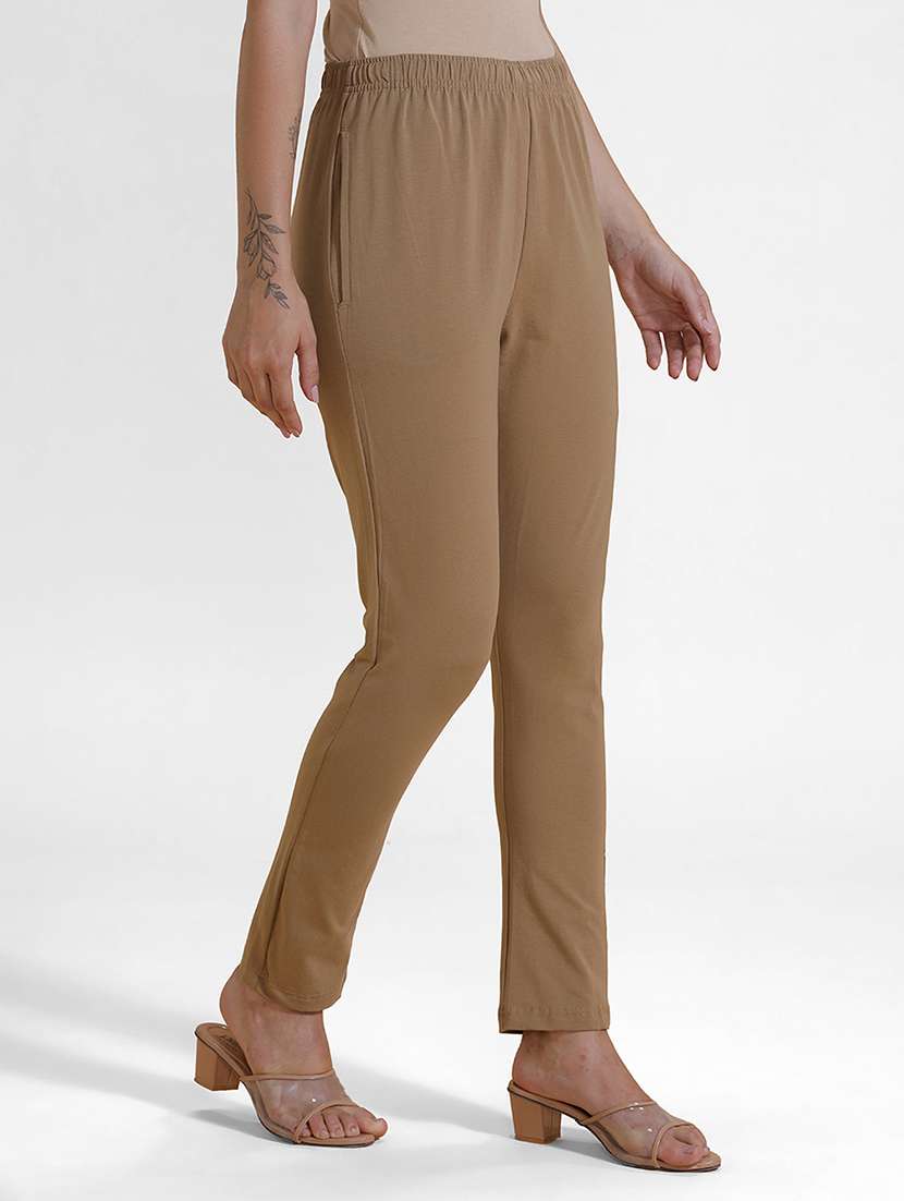 women solid mid rise ankle length legging - 21929587 -  Standard Image - 1