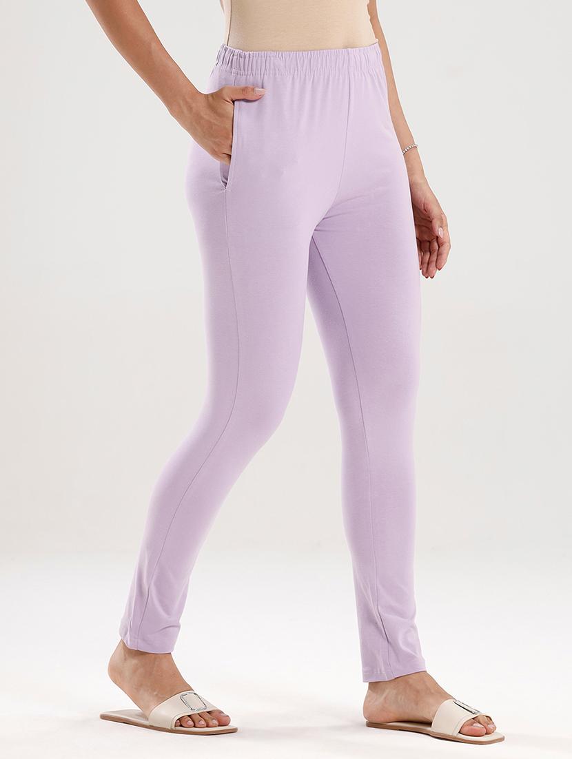 women solid mid rise ankle length legging - 21929588 - Standard Image - 1