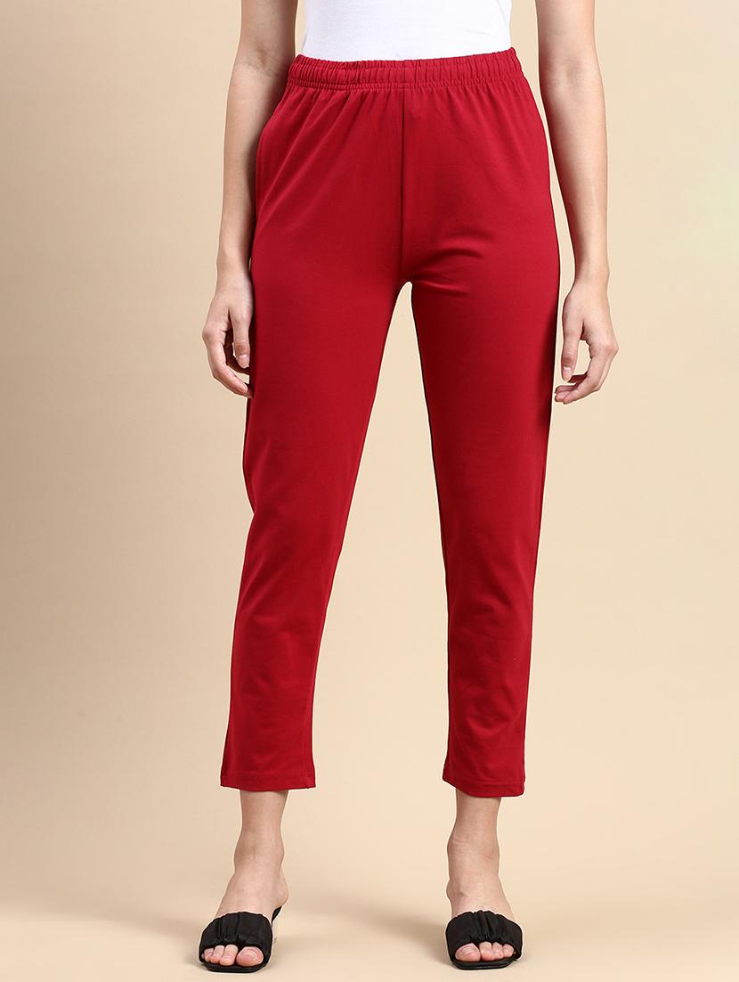 women solid mid rise ankle length legging - 21929591 -  Standard Image - 1