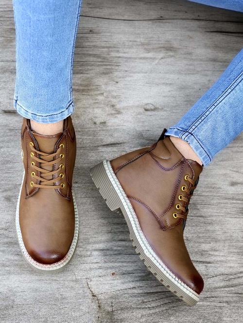 men brown solid lace up shoe - 21930253 -  Standard Image - 0