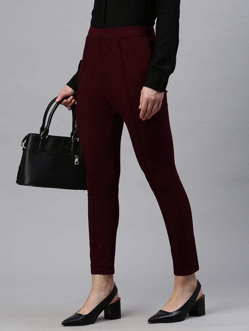 women solid mid rise slim fit jegging - 21930270 -  Standard Image - 1