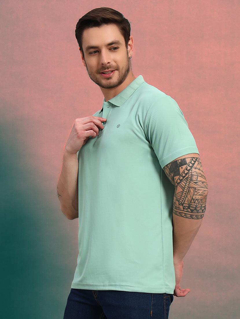 men solid short sleeves regular fit t-shirt - 21930276 - Standard Image - 1