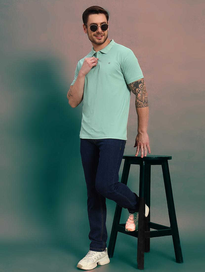 men solid short sleeves regular fit t-shirt - 21930276 - Standard Image - 4