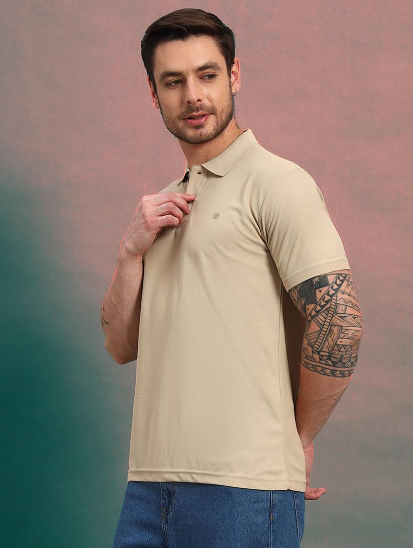 men solid short sleeve regular fit polo t-shirt - 21930277 - Standard Image - 1