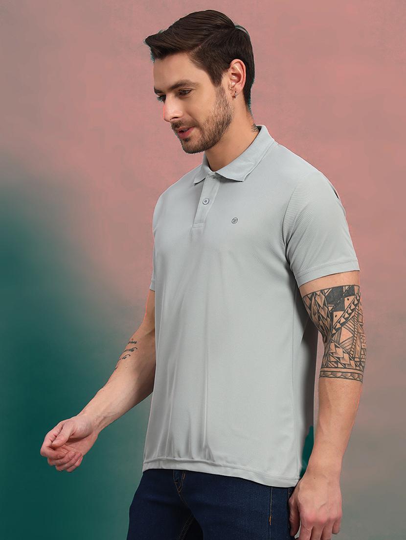 men solid short sleeve regular fit polo t-shirt - 21930280 - Standard Image - 1