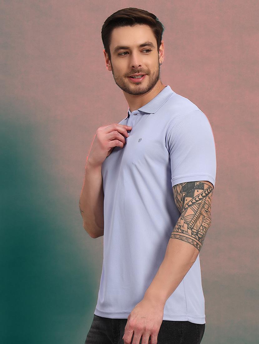 men solid short sleeve regular fit polo t-shirt - 21930281 - Standard Image - 1