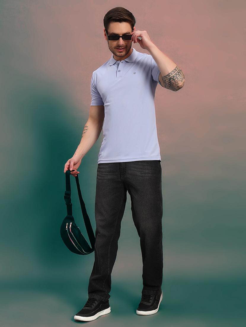 men solid short sleeve regular fit polo t-shirt - 21930281 - Standard Image - 4