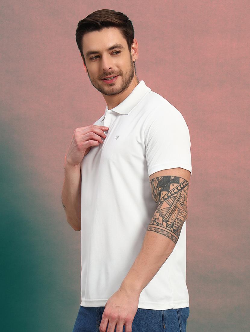men solid short sleeve regular fit polo t-shirt - 21930285 -  Standard Image - 1