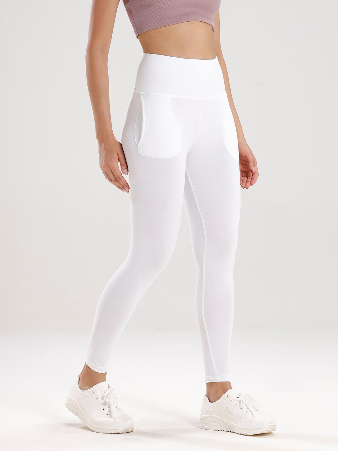 women solid high rise slim fit jegging - 21930291 -  Standard Image - 1