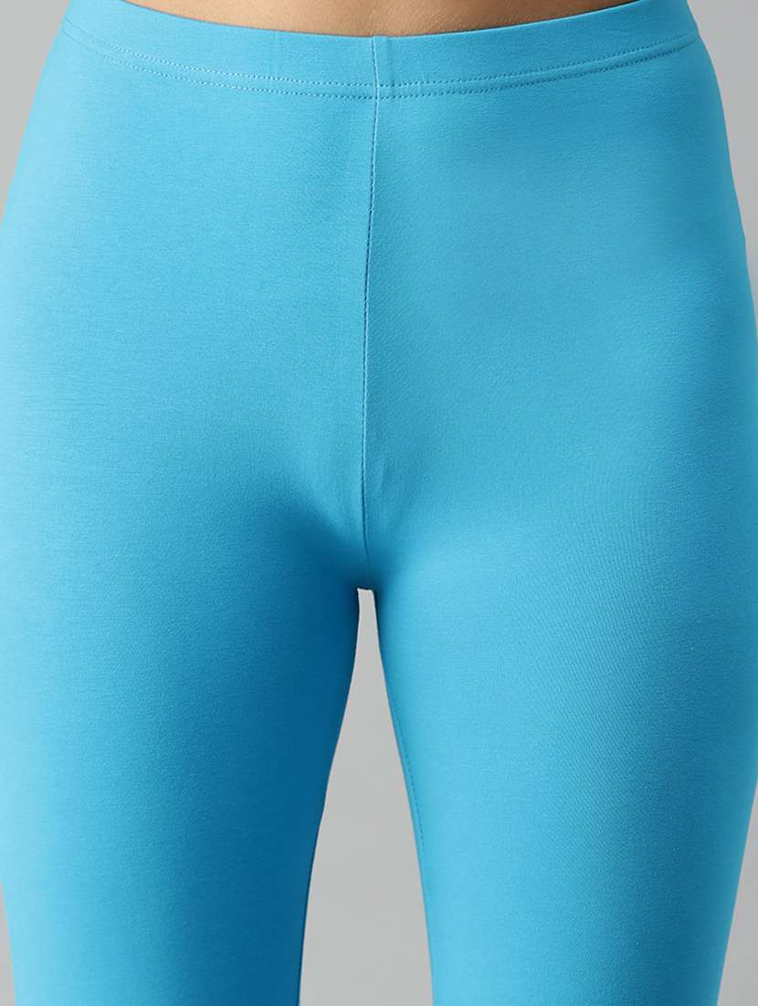 women solid mid rise ankle length legging - 21930309 -  Standard Image - 4