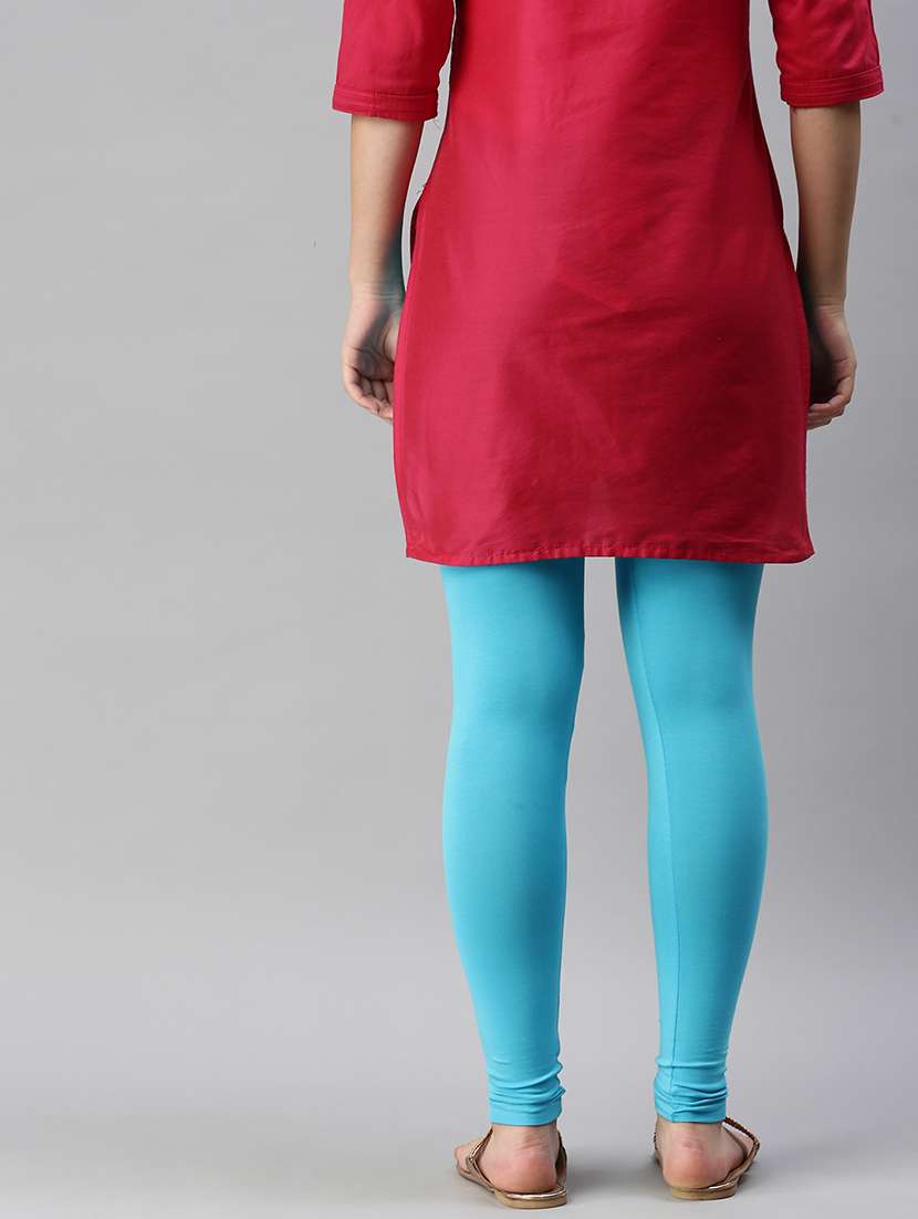 Women Solid Mid Rise Full Length Legging - 21930333 -  Standard Image - 1