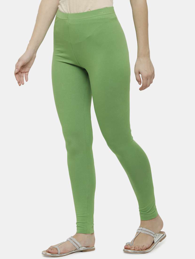 women solid mid rise ankle length legging - 21930336 -  Standard Image - 1