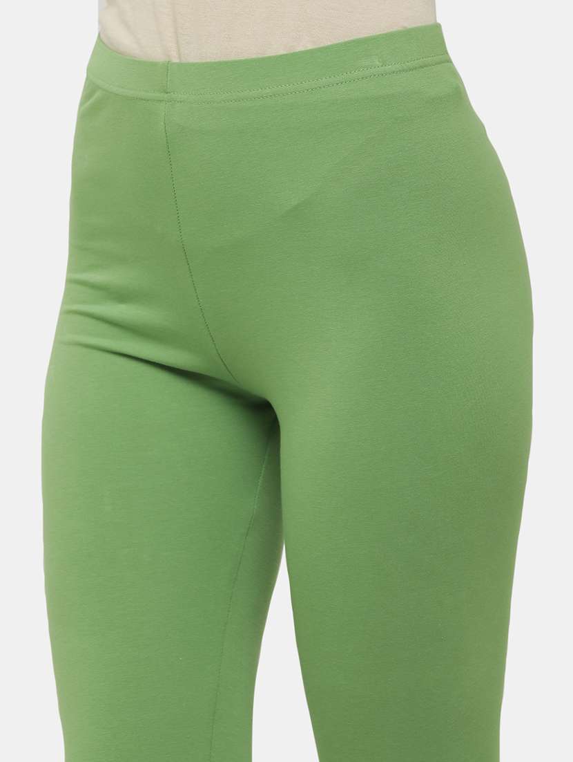 women solid mid rise ankle length legging - 21930336 -  Standard Image - 4