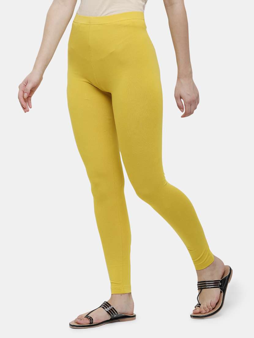 women solid mid rise ankle length legging - 21930342 -  Standard Image - 1