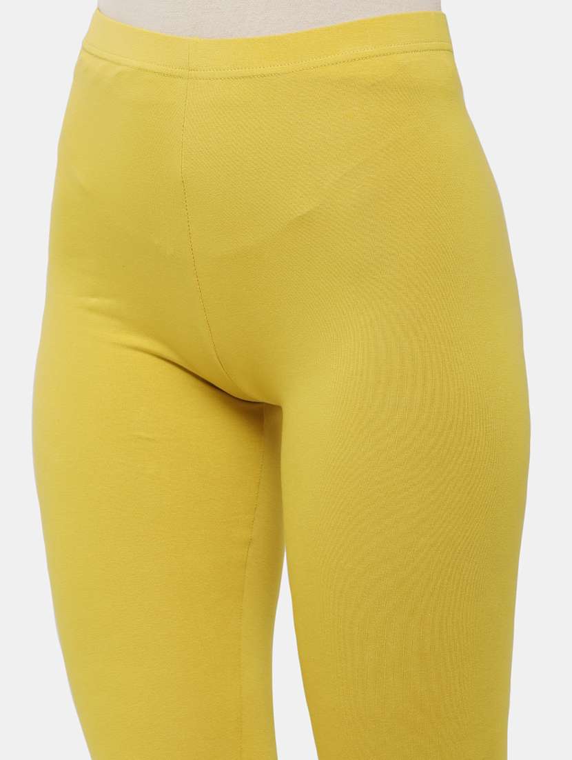 women solid mid rise ankle length legging - 21930342 -  Standard Image - 4