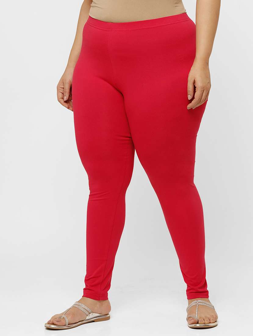 women plus size solid mid rise ankle length legging - 21930347 -  Standard Image - 1