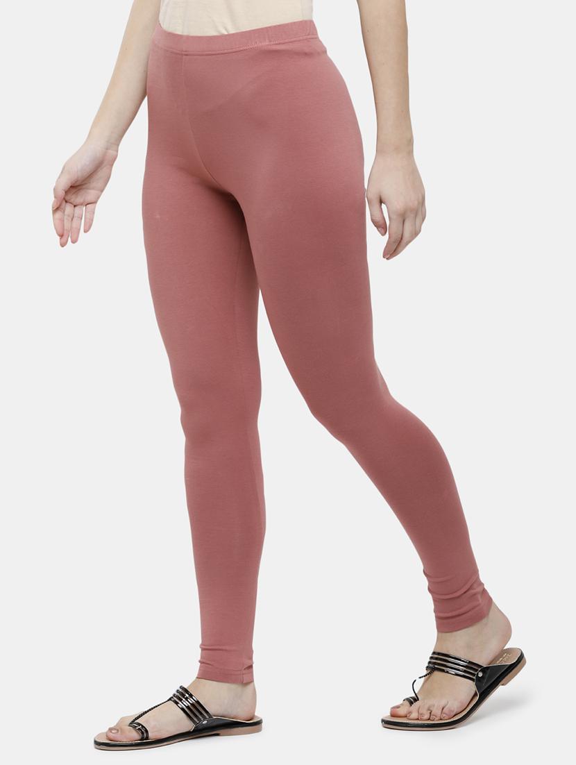 women solid mid rise ankle length legging - 21930349 - Standard Image - 1