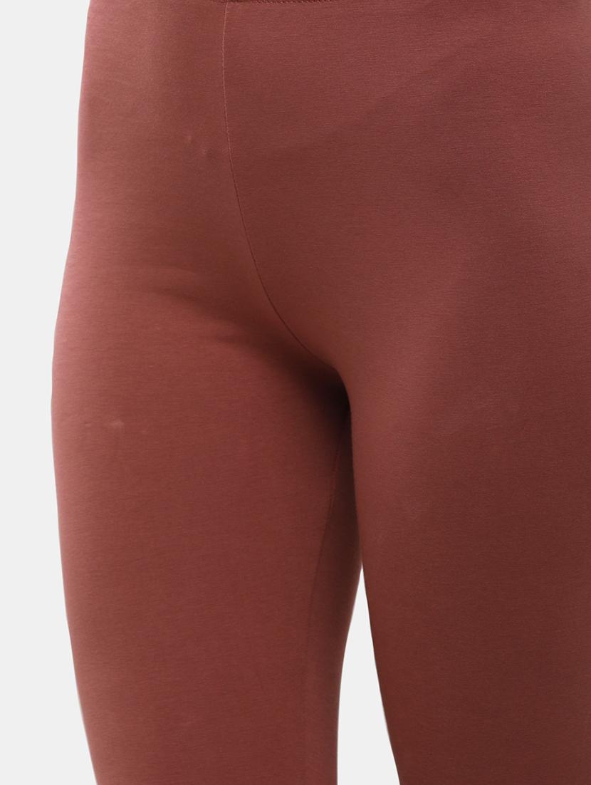 women solid mid rise ankle length legging - 21930349 - Standard Image - 4